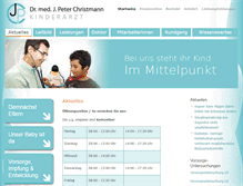 Tablet Screenshot of dr-christmann.de